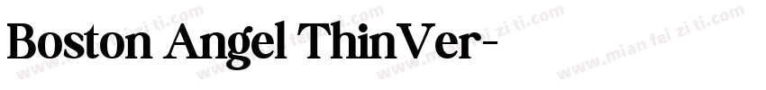 Boston Angel ThinVer字体转换